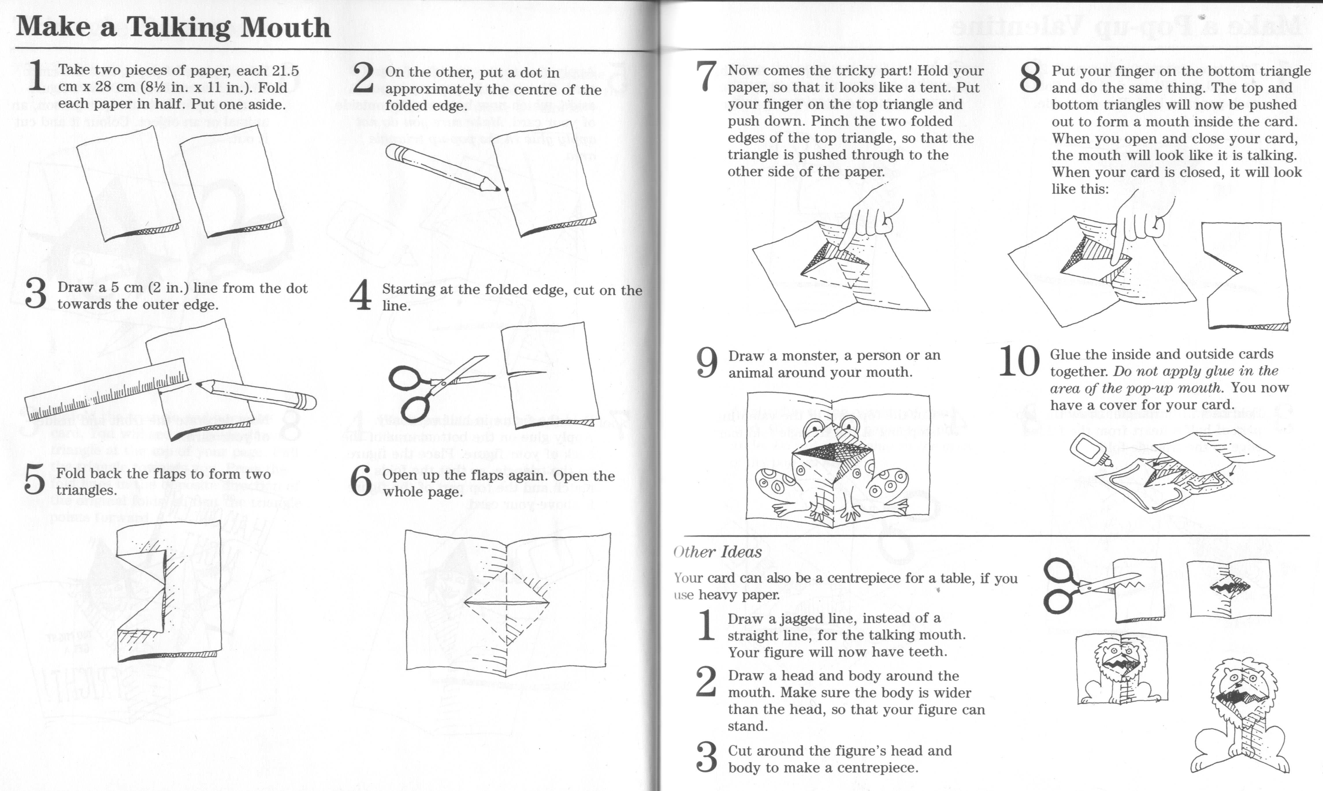 24 Blank Pop Up Card Mechanisms Templates Layouts by Pop Up Card For Fold Out Card Template