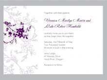 68 Create Wedding Card Template Word Free Now for Wedding Card Template Word Free