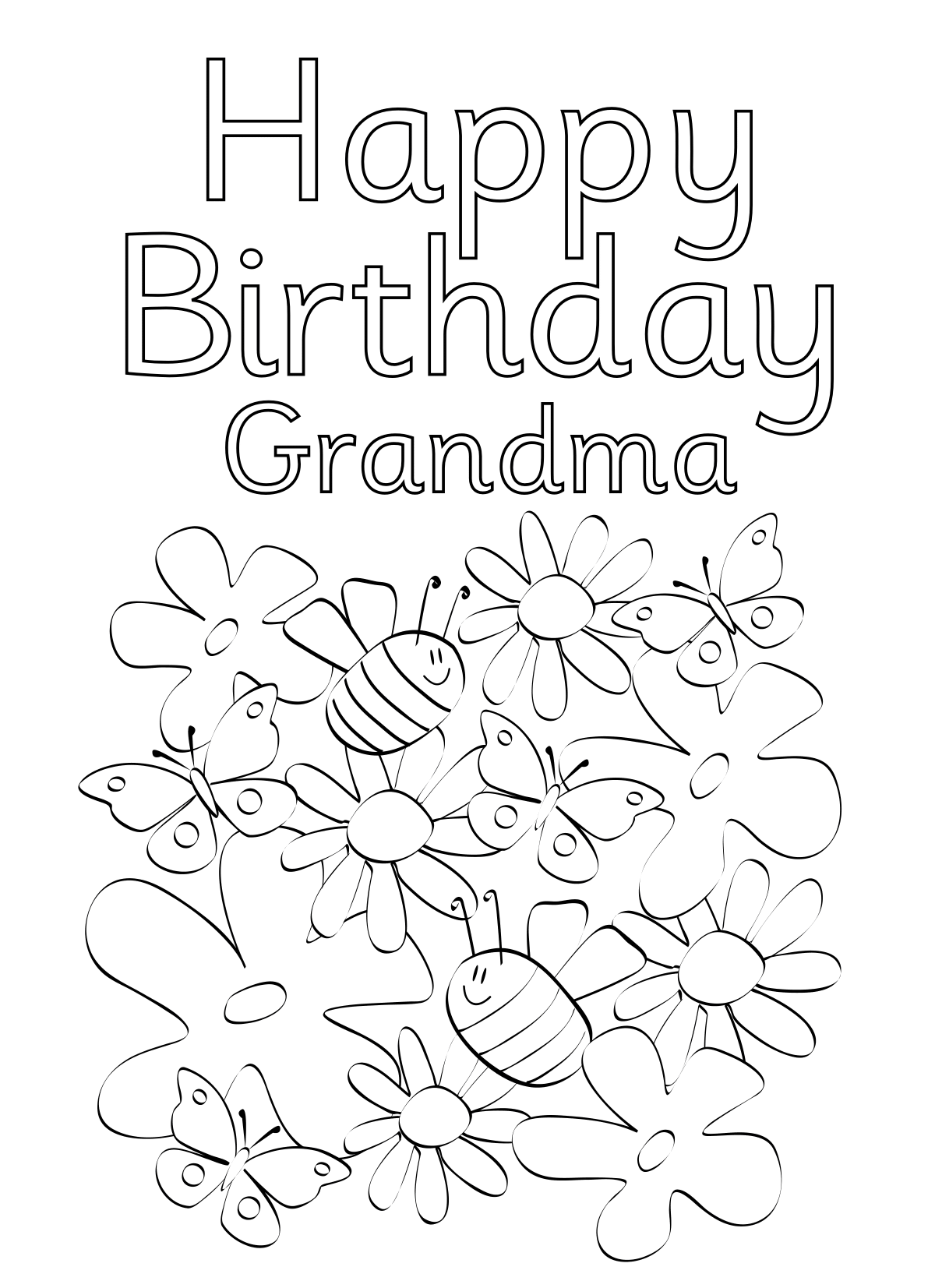 68 Creative Birthday Card Template Grandma Download for Birthday Card Template Grandma