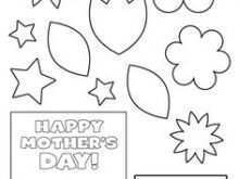 68 Creative Mother S Day Card Templates To Colour Layouts for Mother S Day Card Templates To Colour