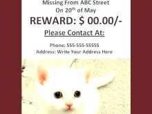68 Customize Missing Pet Flyer Template in Word with Missing Pet Flyer Template