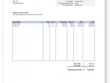 Invoice Format With Bank Details