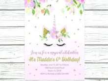 68 Customize Unicorn Birthday Card Template Free PSD File for Unicorn Birthday Card Template Free