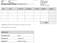 Monthly Invoice Statement Template