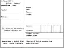 68 Free Printable School Report Card Template Xls Download for School Report Card Template Xls