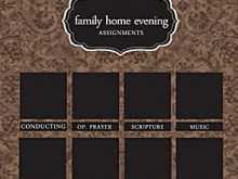 68 How To Create Family Home Evening Agenda Template Templates for Family Home Evening Agenda Template