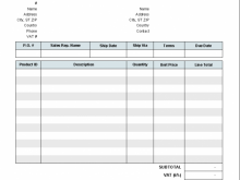 68 Online Uk Vat Invoice Template Excel for Ms Word with Uk Vat Invoice Template Excel