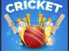 Cricket Flyer Template
