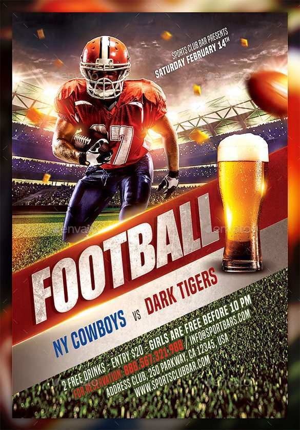 68 Report Football Flyer Templates With Stunning Design by Football Flyer Templates