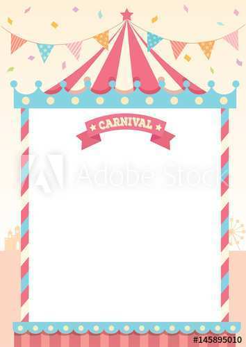 68 Standard Circus Tent Card Template Now with Circus Tent Card Template