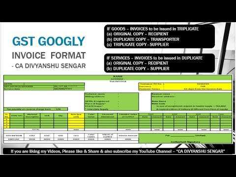 68 Standard Gst Tax Invoice Format Youtube Templates for Gst Tax Invoice Format Youtube