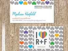 68 Standard R F Business Card Template For Free with R F Business Card Template