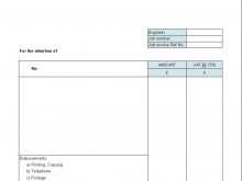 Simple Blank Invoice Template