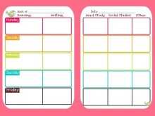 68 The Best School Schedule Template Cute Formating with School Schedule Template Cute