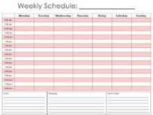 69 Adding Hourly Class Schedule Template Maker by Hourly Class Schedule Template