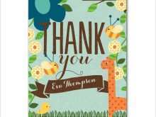 69 Best Animal Thank You Card Template Maker by Animal Thank You Card Template