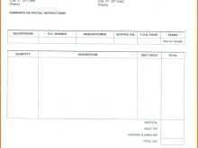 Self Employed Contractor Invoice Template