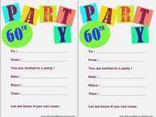 69 Blank 60 Birthday Card Template Layouts with 60 Birthday Card Template