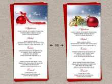 69 Blank Menu Card Template Christmas For Free for Menu Card Template Christmas