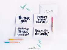 69 Blank Mini Thank You Card Template Maker by Mini Thank You Card Template