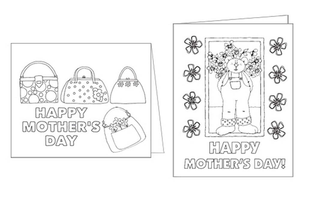 69 Blank Mother Day Card Template To Color Photo By Mother Day Card Template To Color Cards Design Templates