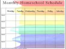 69 Create Homeschool Class Schedule Template Templates by Homeschool Class Schedule Template