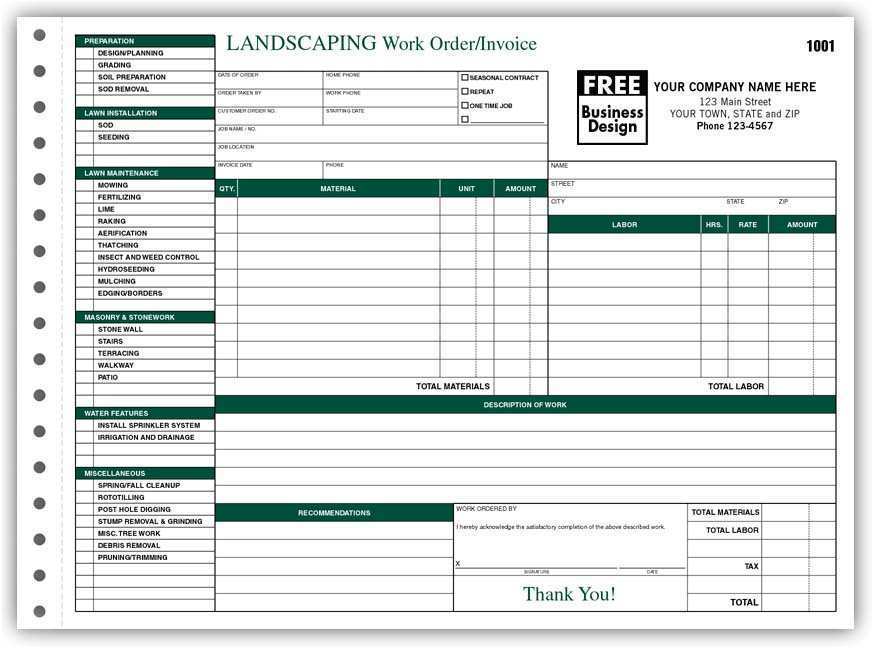 Landscape Receipt Template Cards Design Templates