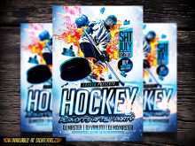 69 Creating Free Hockey Flyer Template With Stunning Design for Free Hockey Flyer Template