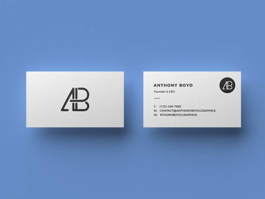 69 Creative Clean Business Card Template Free Download PSD File for Clean Business Card Template Free Download