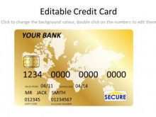 Credit Card Template Numbers