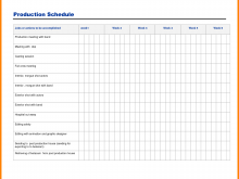 69 Customize Our Free Production Schedule Template For Manufacturing Now for Production Schedule Template For Manufacturing