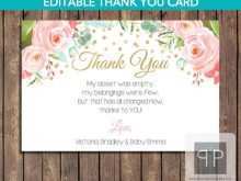 69 Customize Our Free Thank You Card Template Baby Shower Photo for Thank You Card Template Baby Shower