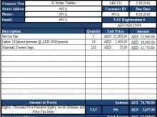 69 Customize Tax Invoice Template Excel Uae Layouts by Tax Invoice Template Excel Uae