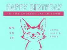 Birthday Card Template Modern