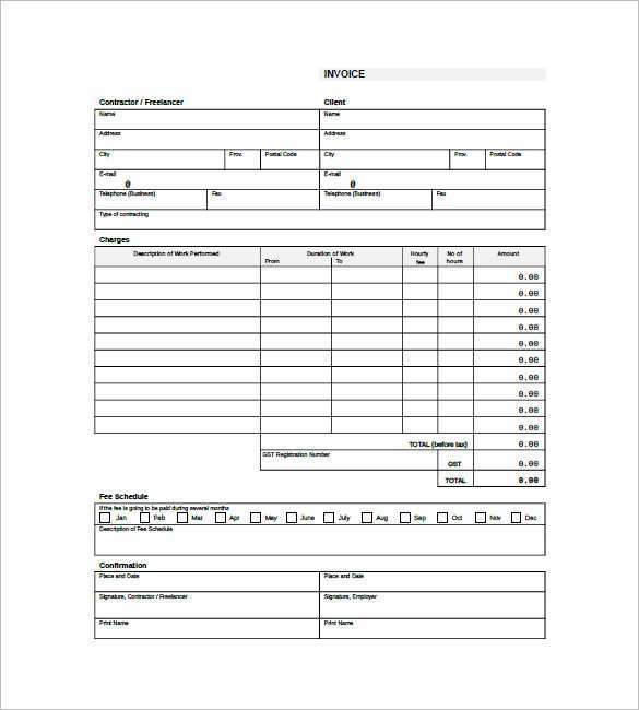 69 Format Construction Invoice Format In Excel Photo with Construction Invoice Format In Excel