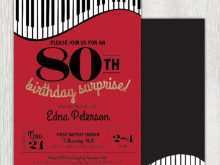 69 Free 80Th Birthday Card Template Formating by 80Th Birthday Card Template