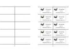 Business Card Template Wordpad