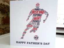 Football Father’S Day Card Template