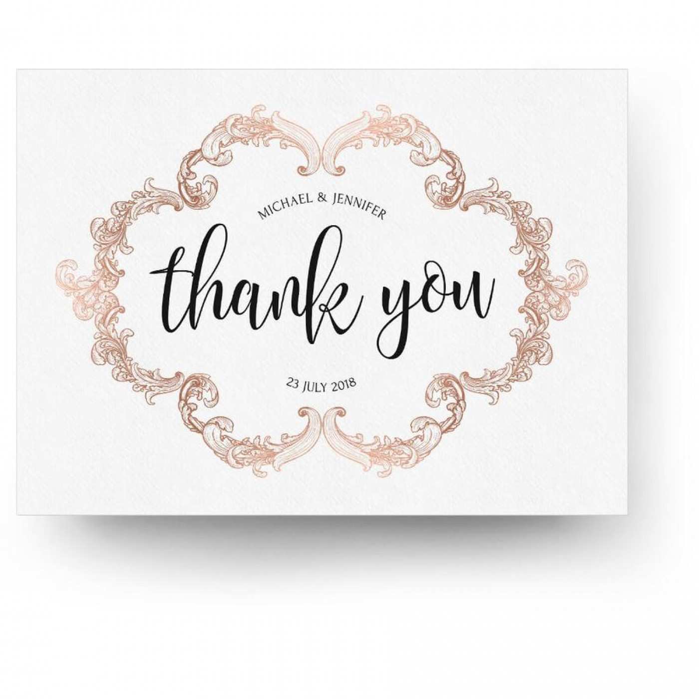 Wedding Thank You Template Free Download Printable Templates
