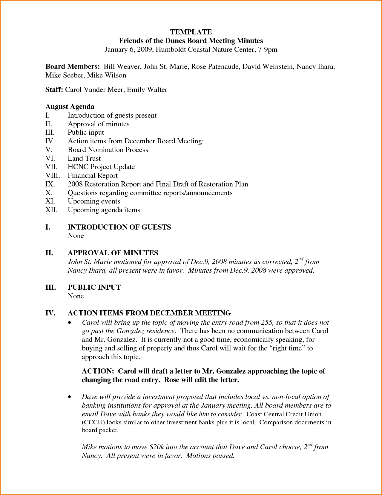 69 Printable Union Meeting Agenda Template For Free for Union Meeting