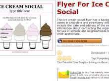 Ice Cream Social Flyer Template Free