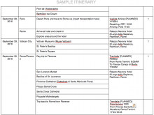 69 Travel Itinerary Template For Canada Visa Templates with Travel Itinerary Template For Canada Visa