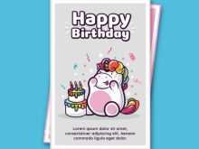 69 Visiting Birthday Card Template Unicorn in Photoshop for Birthday Card Template Unicorn