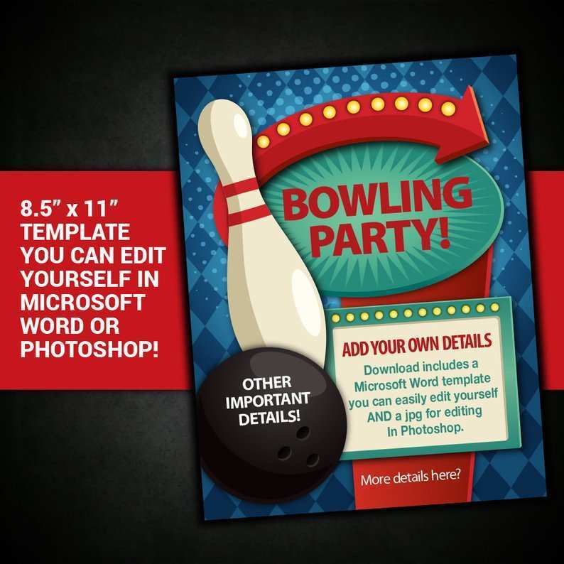 70 Best Bowling Flyer Template Word Formating with Bowling Flyer Template Word