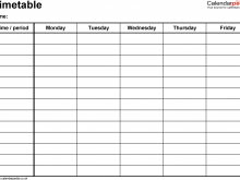 70 Best Class Timetable Template Word For Free for Class Timetable Template Word