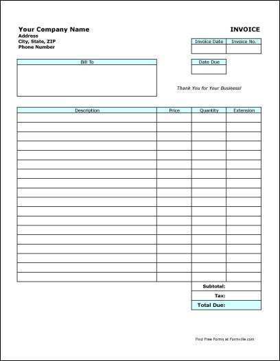 70 Best Invoice Blank Form Download for Invoice Blank Form