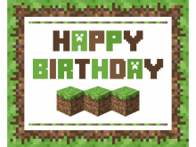 70 Best Minecraft Thank You Card Template in Photoshop for Minecraft Thank You Card Template