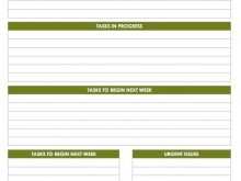 70 Blank Daily Task Agenda Template Maker by Daily Task Agenda Template