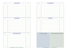 70 Blank Middle School Agenda Template Photo by Middle School Agenda Template