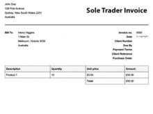 70 Create Sole Trader No Vat Invoice Template Now by Sole Trader No Vat Invoice Template